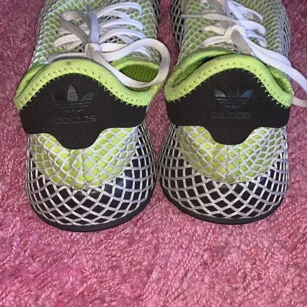 Adidas Deereupt Sneakers  Neon Lime Green Size 6.5